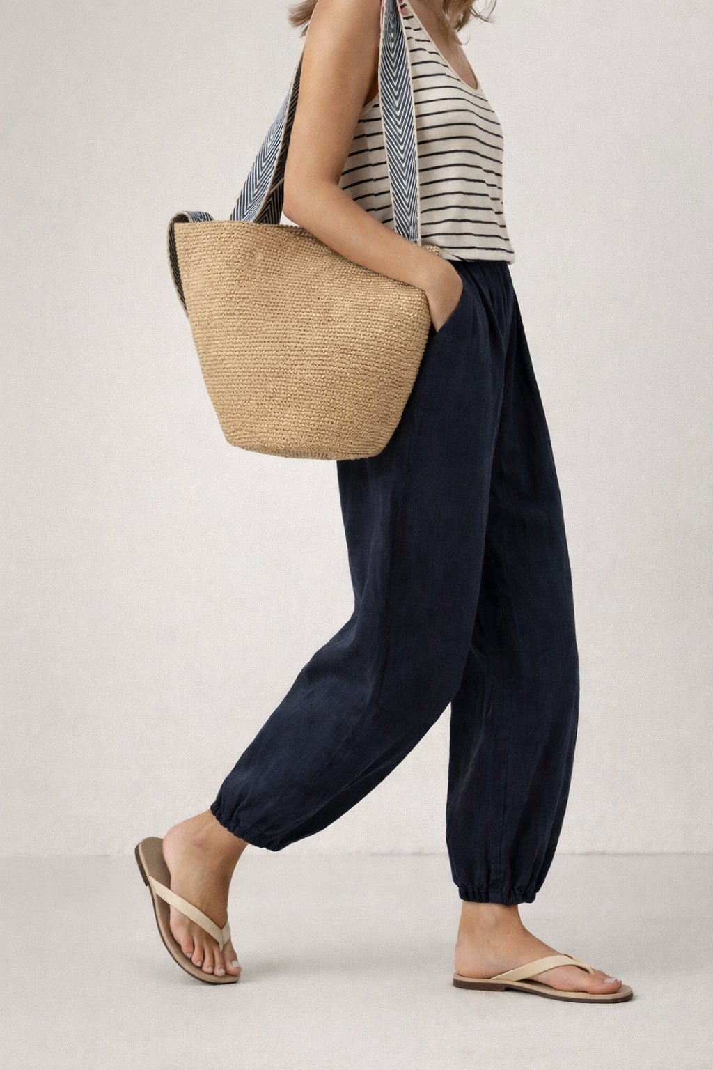 The Beia –Small Raffia Tote