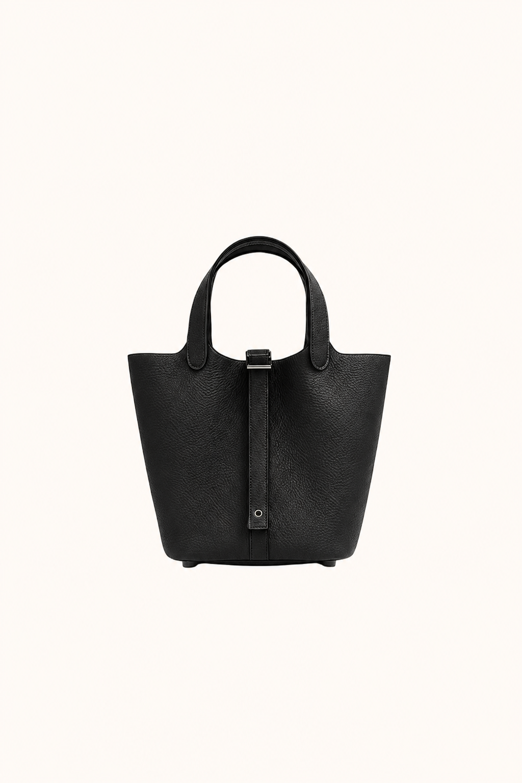 THE SHASHA – Leather Bucket Top-Handle Purse