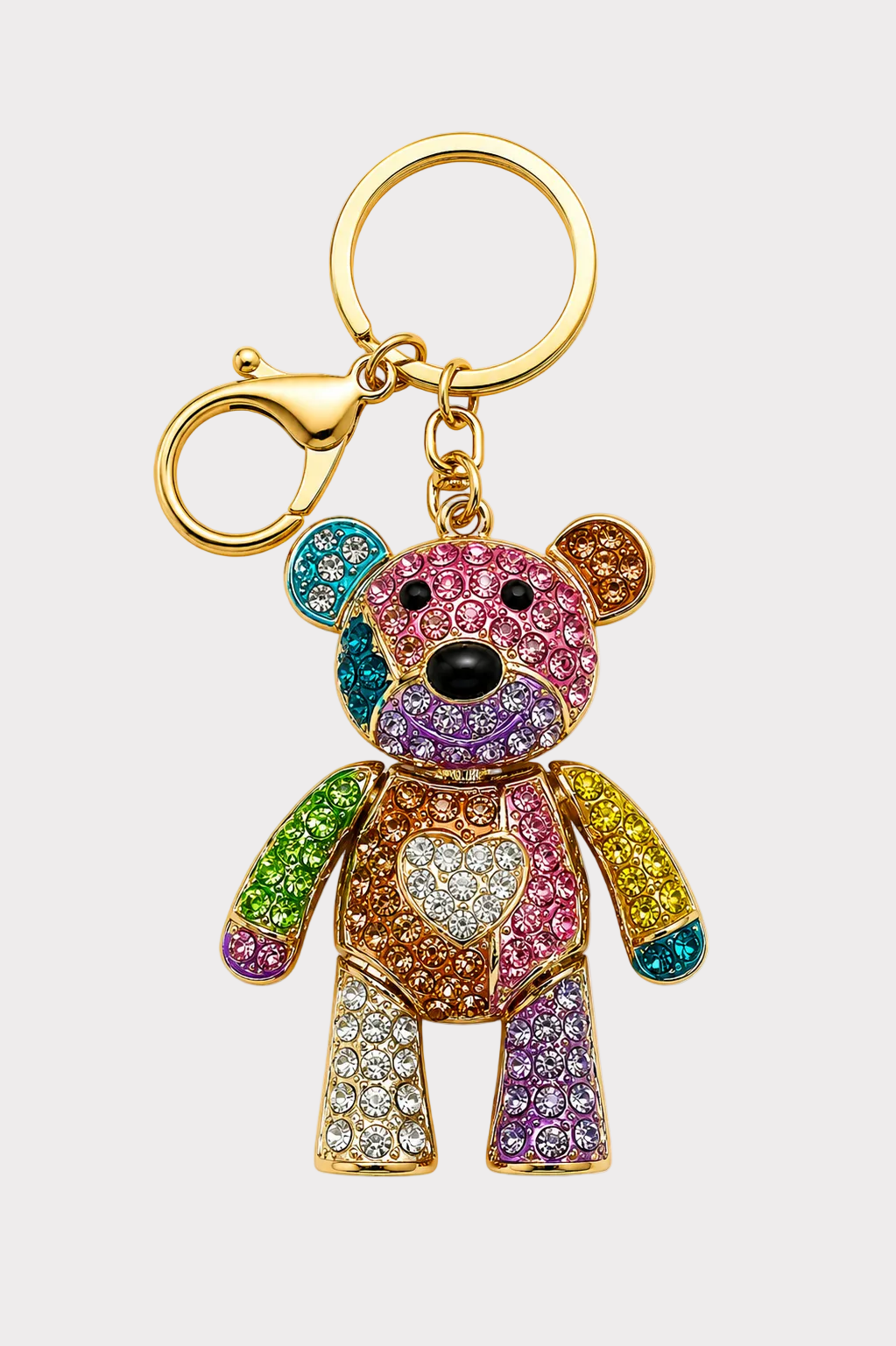 Blue Studded Bear –Keychain