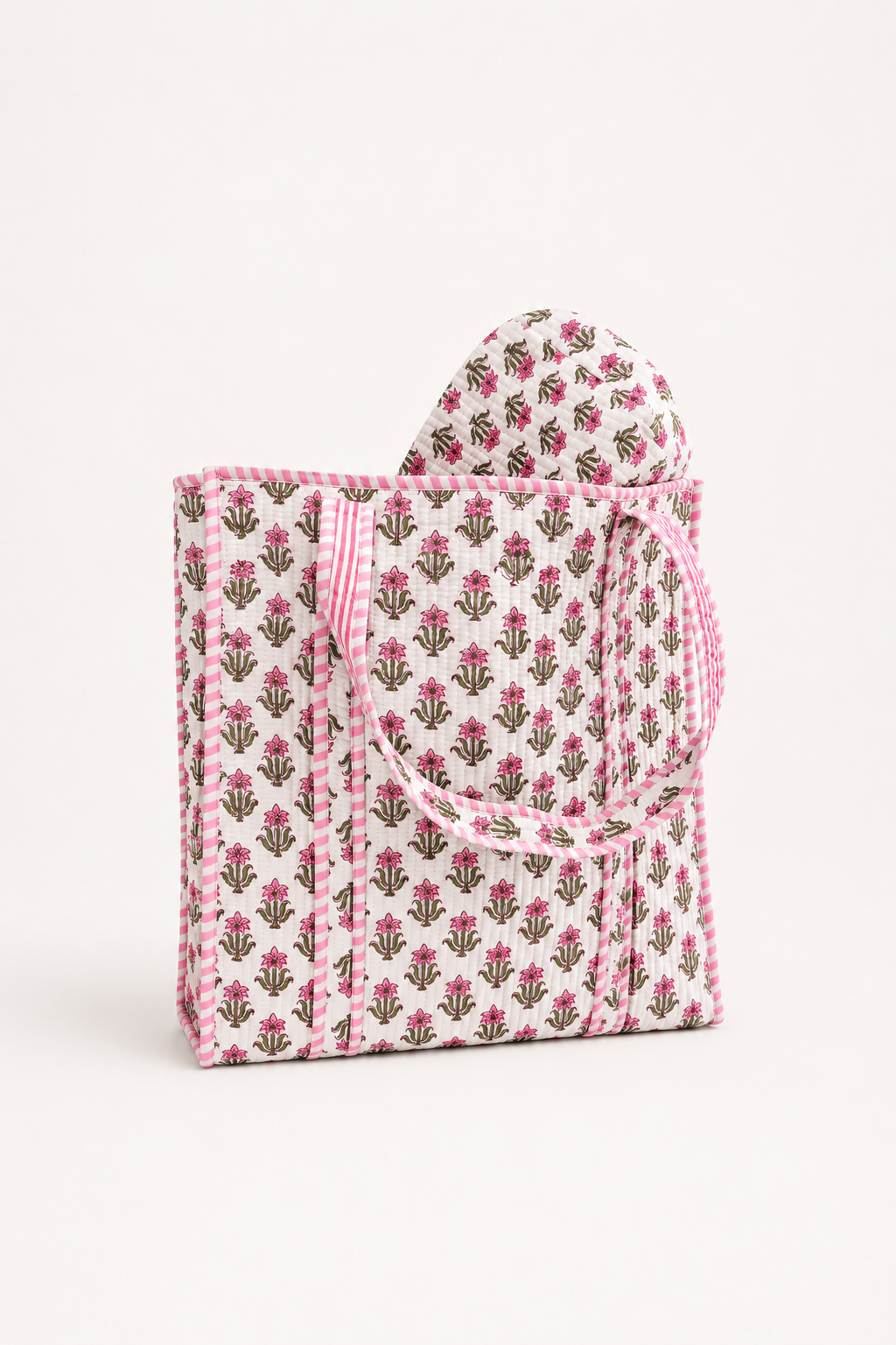 THE KIRA –2 Piece Hand Crafted Quilted Tote