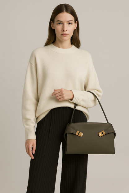 THE AMELIA – Green Handheld Bag