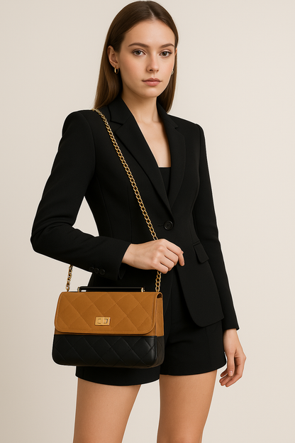 THE AVA –Quilted Cross Body or Handheld Purse