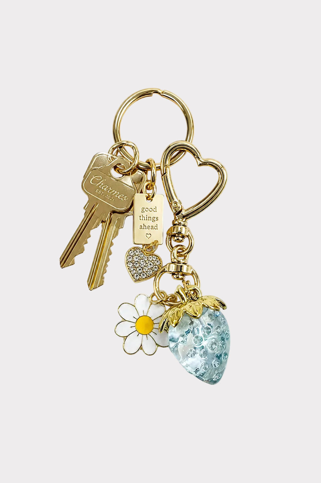 Strawberry Daisy – Keychain