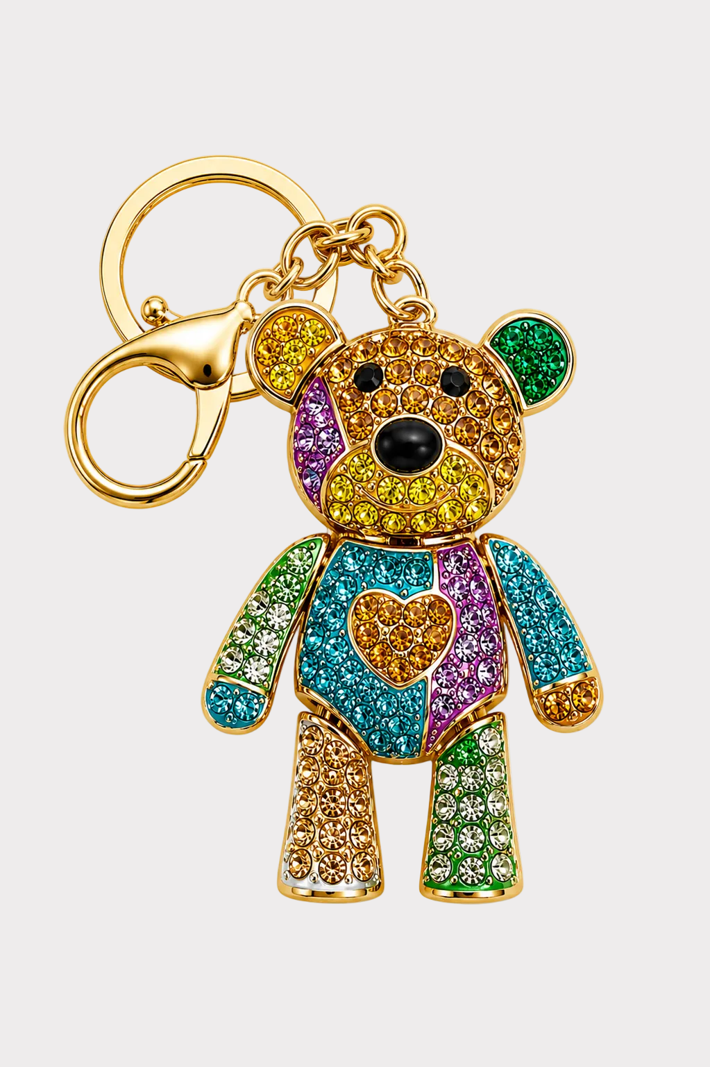 Blue Studded Bear –Keychain