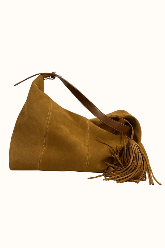THE TILLY – Suede Leather Shoulder or Oversize Clutch