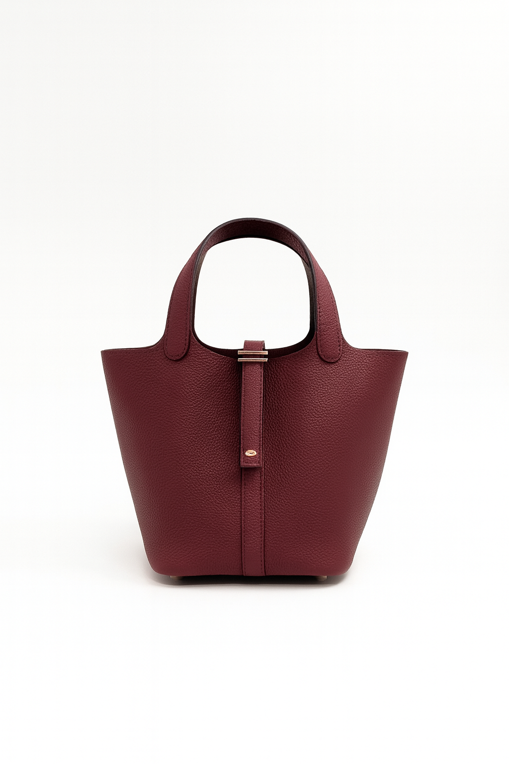 THE SHASHA – Leather Bucket Top-Handle Purse