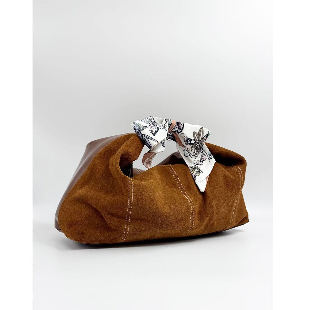 THE TILLY – Suede Leather Shoulder or Oversize Clutch