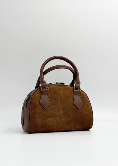 THE BRIGITTE –Suede and Leather Handheld or Crossbody Bag