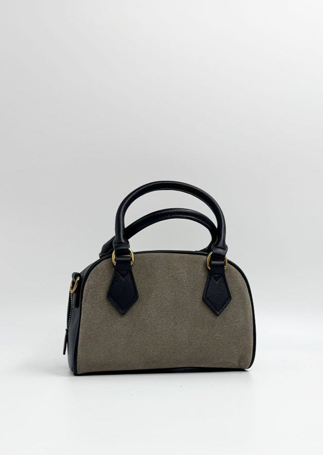 THE BRIGITTE –Suede and Leather Handheld or Crossbody Bag