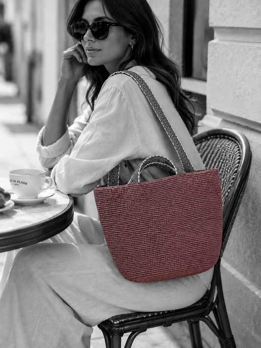 The Beia –Small Raffia Tote
