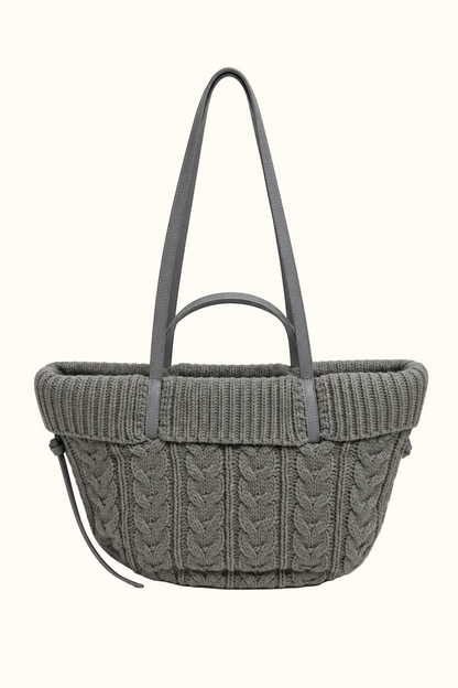 The Vita –Knit Leather Tote